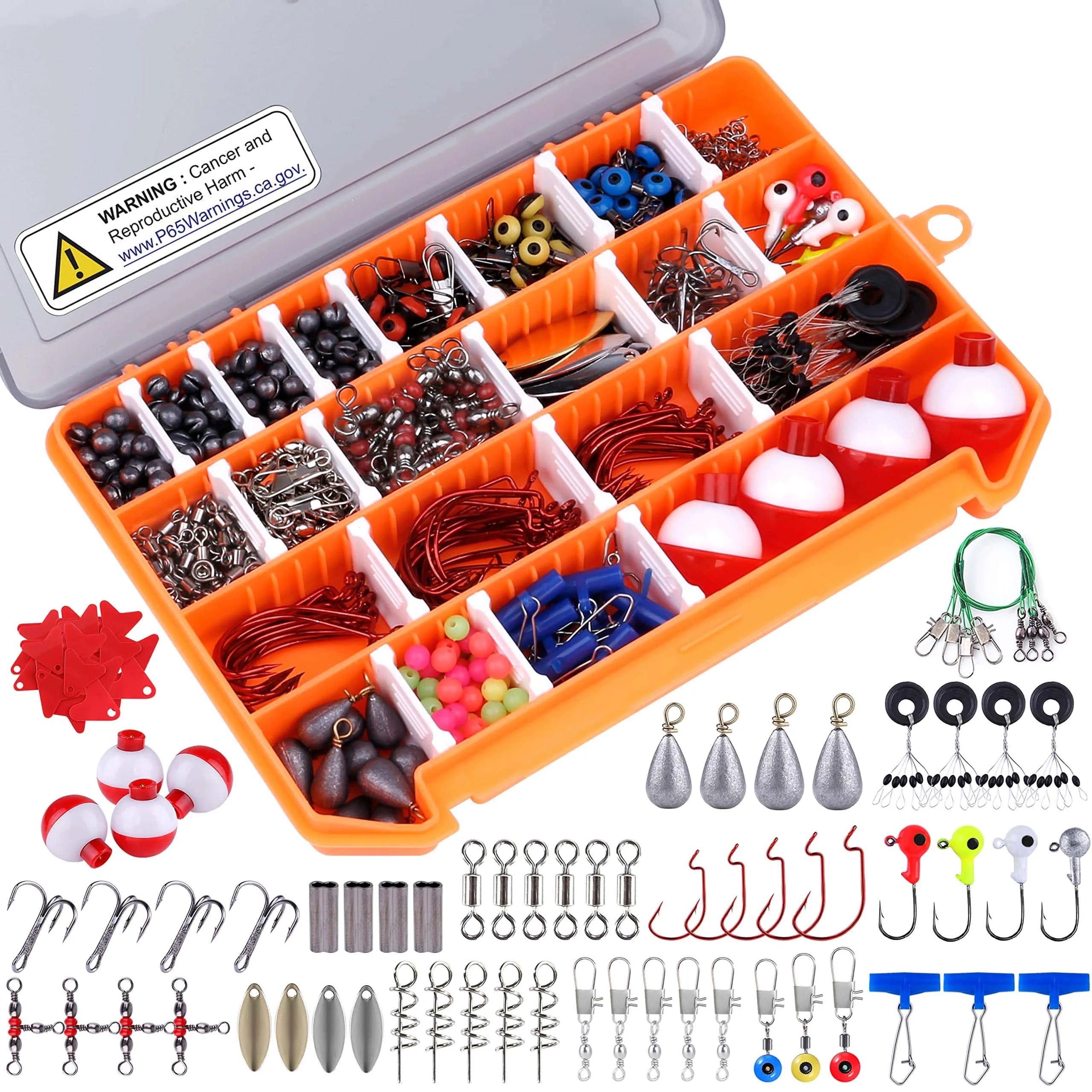 Fishing Accessories Kit,212Pcs Fishing Small Accessories Fishing Tackle Set  Pcs Fishing Accessories Set Remarkable Clarity 
