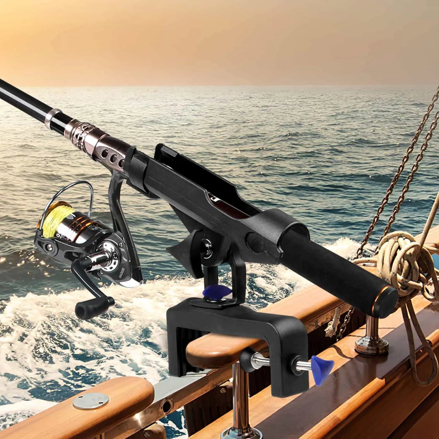 360 Degree Adjustable Fishing Pole Holder Universal Foldable Fishing Rack  Stand