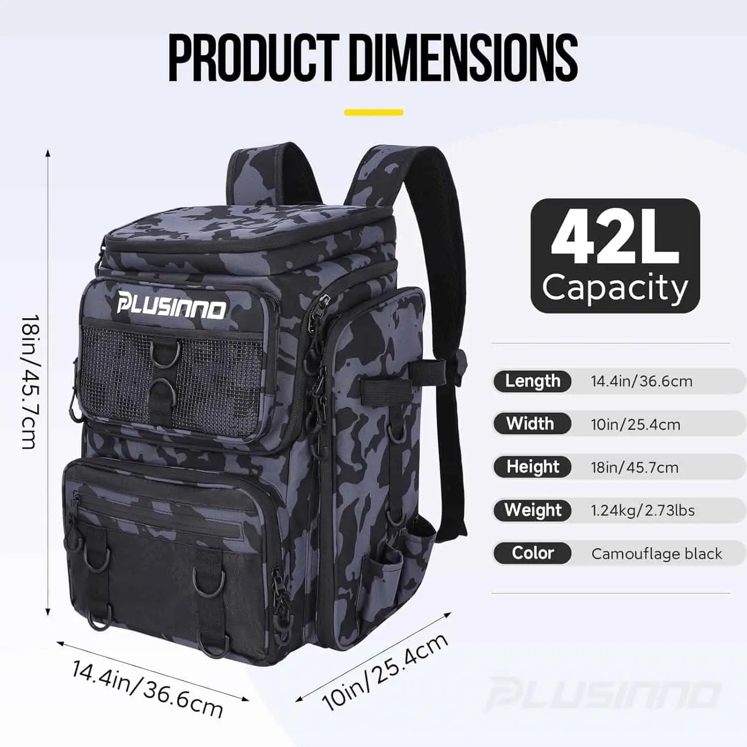Rompin Fishing Bag Portable Backpack Fishing Tackle Storage Rod Holder Tools  Carrier 23L Big Capacity Multipurpose Outdoor Bag From 27,57 €