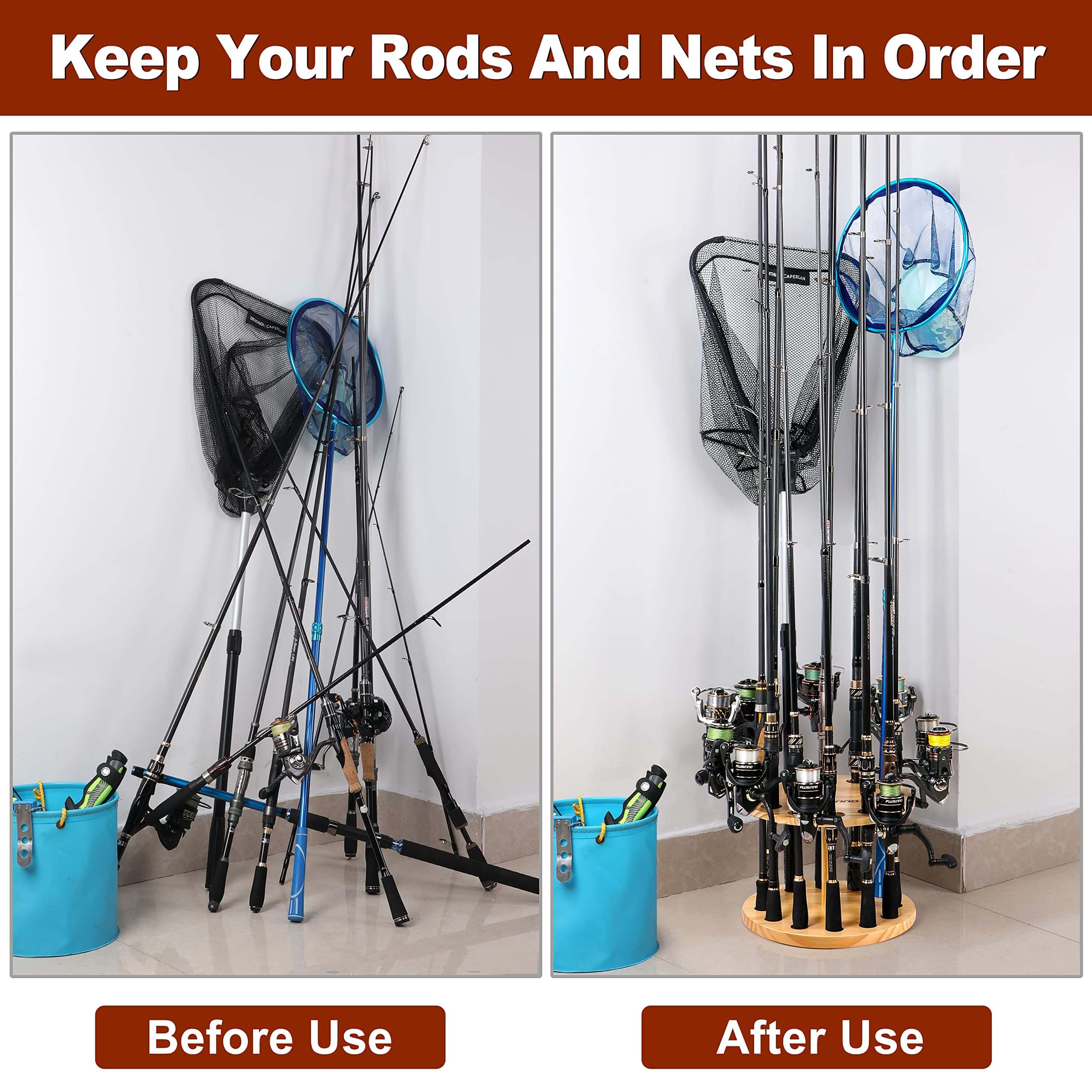 Shop PLUSINNO Fishing Rod Holder for Wall and Garage on Aliexpress now !