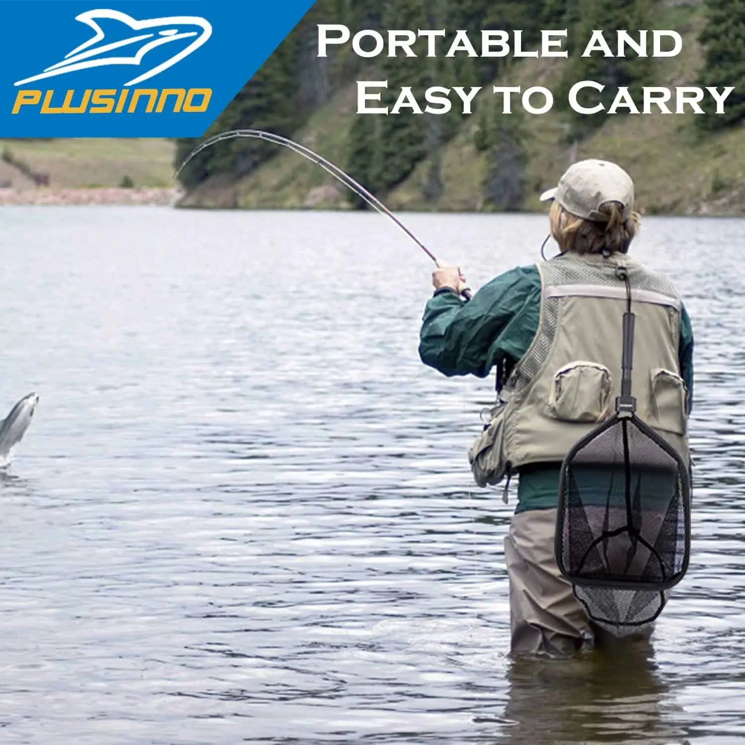 PLUSINNO FN5 Soft Rubber Fly Fishing Net – Plusinno