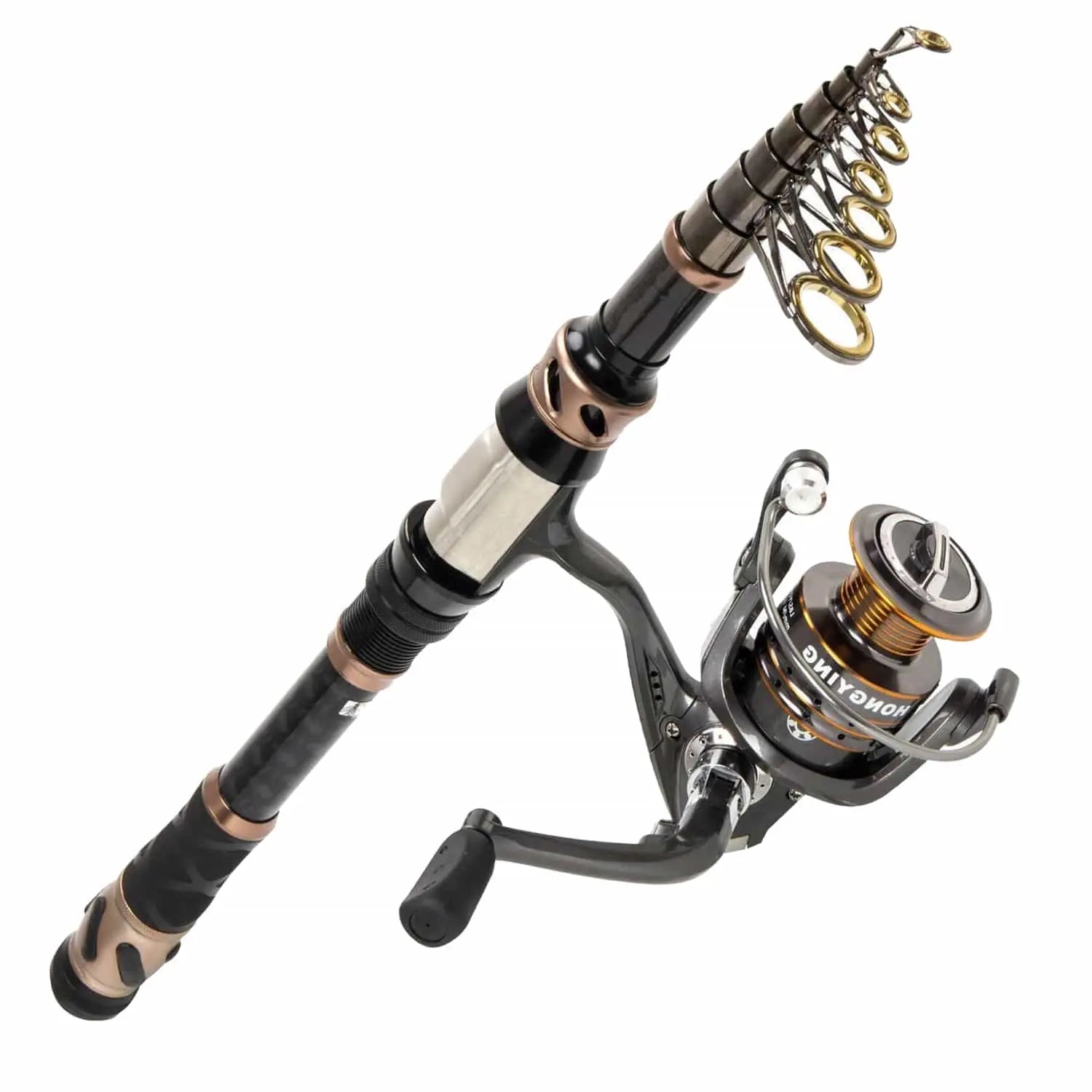 Leogreen Fishing Rod and Reel Combos, Portable Telescopic Fishing Pole with Spinning  Reel, Carry Bag for Adults and Kids