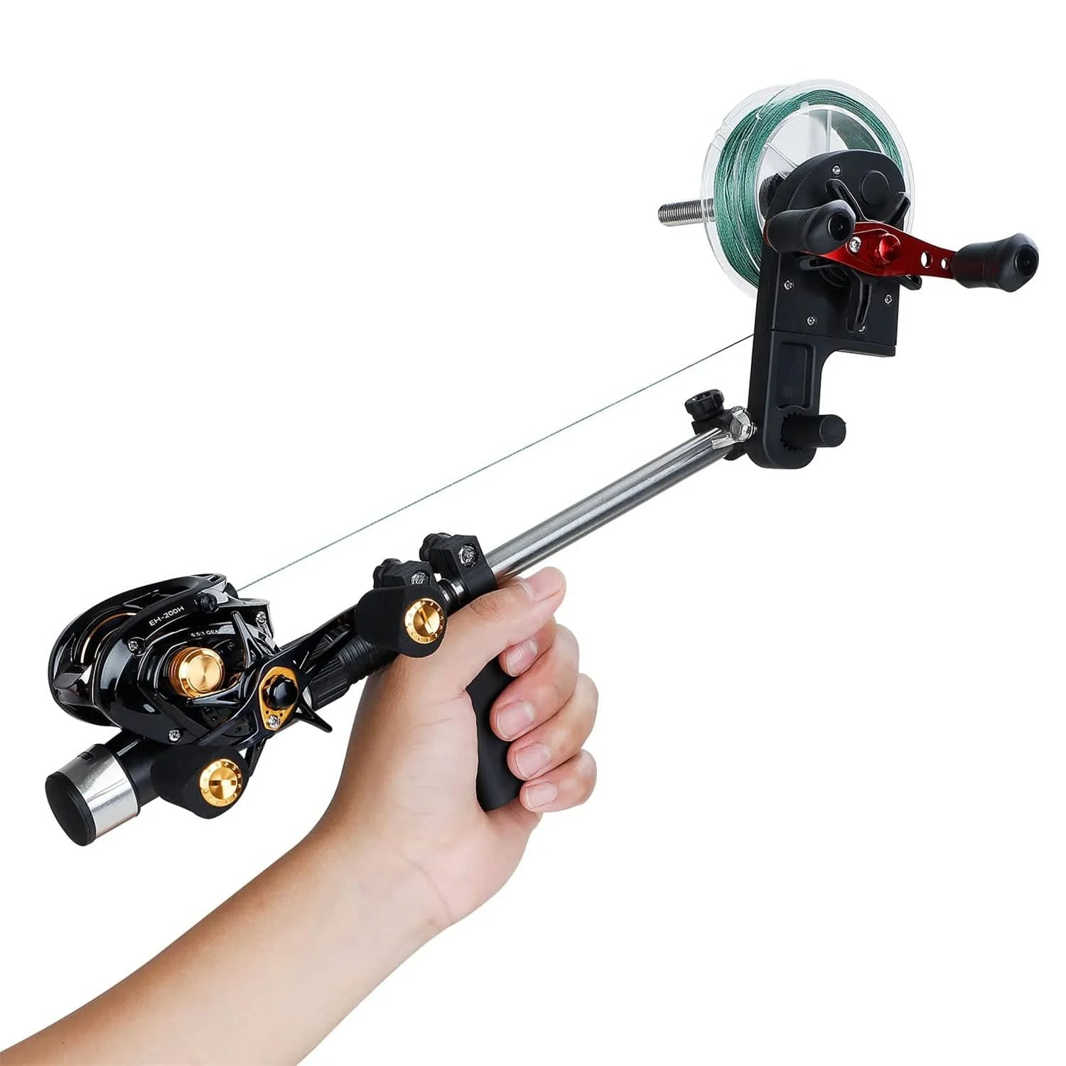 Yosoo Portable Fishing Line Reel Spooler System Tackle Line