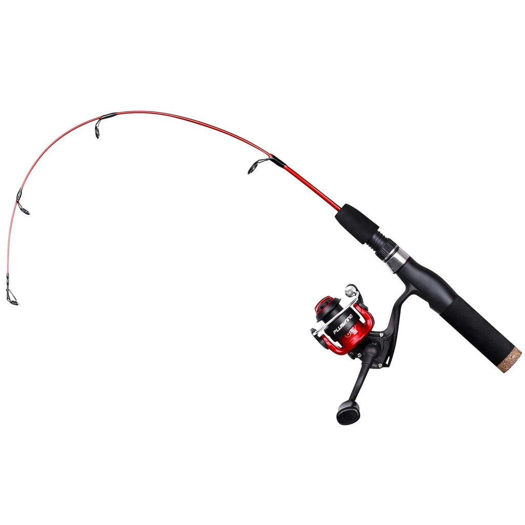Cheap Ice Fishing Combo 2pc Ice Fishing Rod and ABS 1BB Ice Fishing Reel  for Kids Winter Fishing