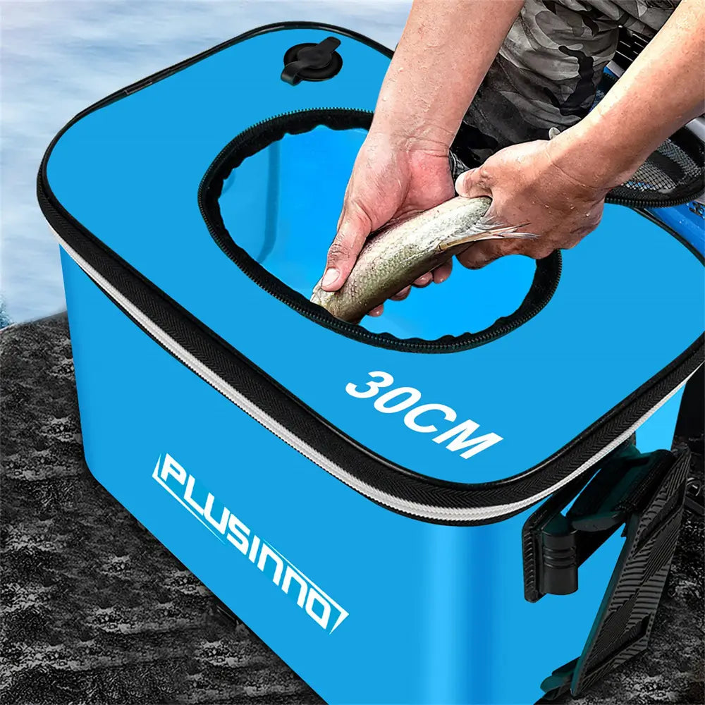 Foldable Waterproof Fish Bucket for Fresh Fish and Bait