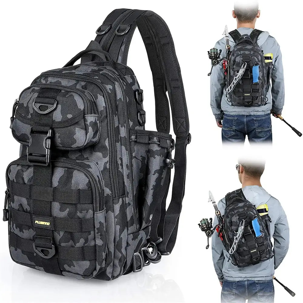 Fishing Rod Bag Large Tactical Backpack Tackle Bags Outdoor