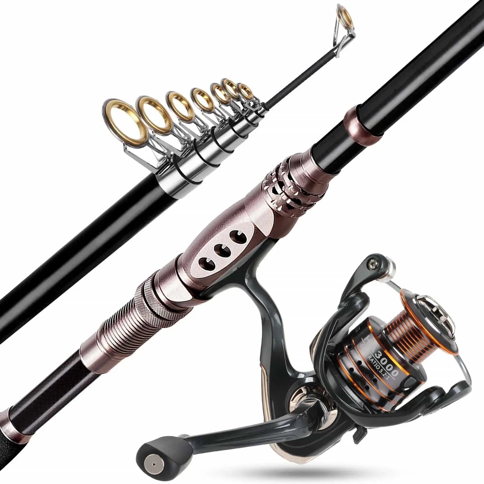 PLUSINNO Fishing Rod and Reel Combo, Travel UK